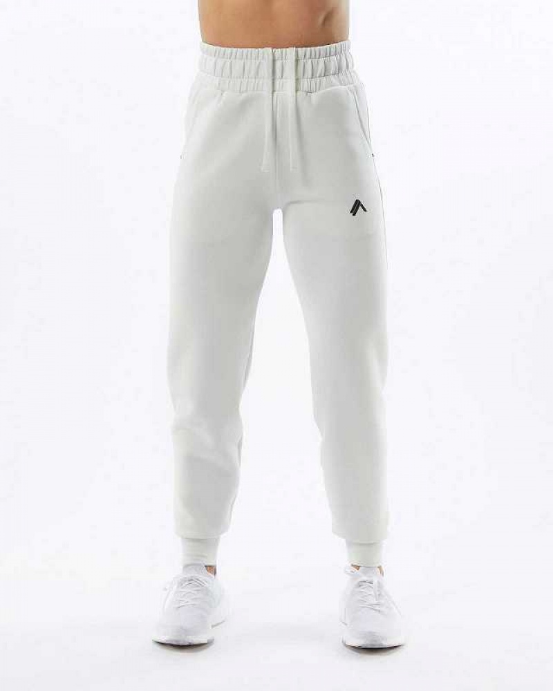 Pantalones Jogger Alphalete ELMTS Cuffed Mujer Blancos | Mexico-091287