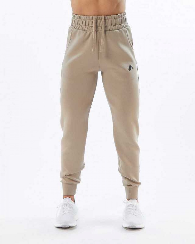 Pantalones Jogger Alphalete ELMTS Cuffed Mujer Marrom | Mexico-381479