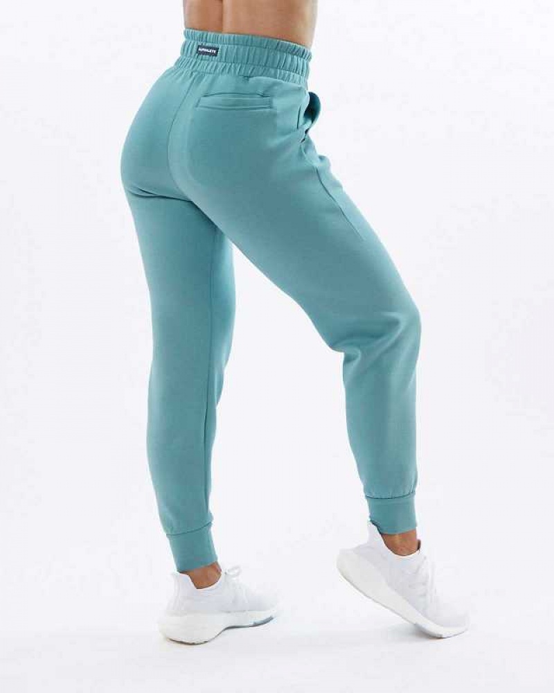 Pantalones Jogger Alphalete ELMTS Cuffed Mujer Azules | Mexico-672308