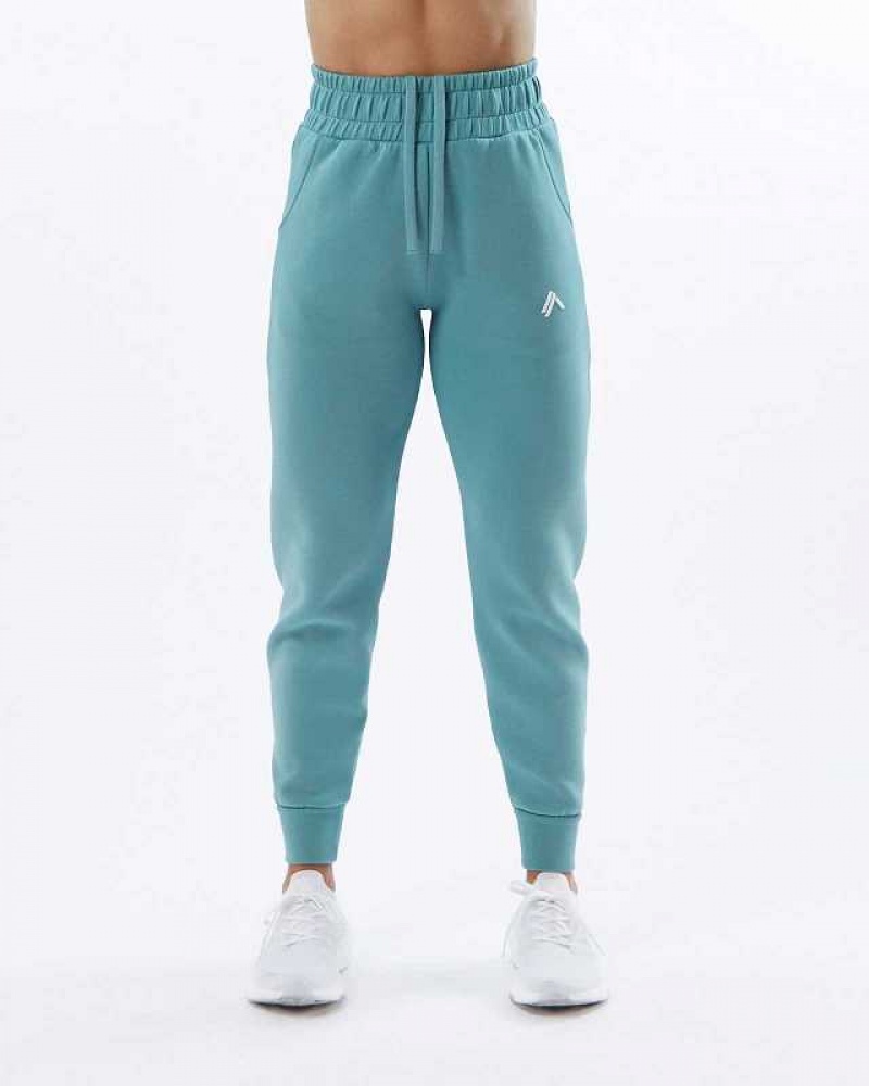 Pantalones Jogger Alphalete ELMTS Cuffed Mujer Azules | Mexico-672308