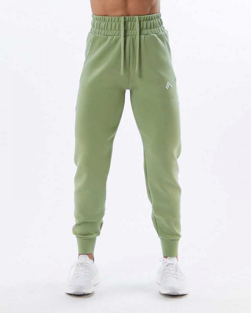 Pantalones Jogger Alphalete ELMTS Cuffed Mujer Verdes Claro | Mexico-479085