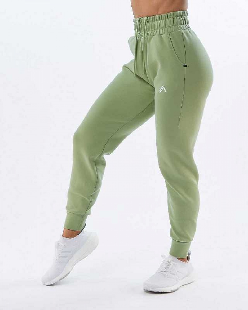 Pantalones Jogger Alphalete ELMTS Cuffed Mujer Verdes Claro | Mexico-479085