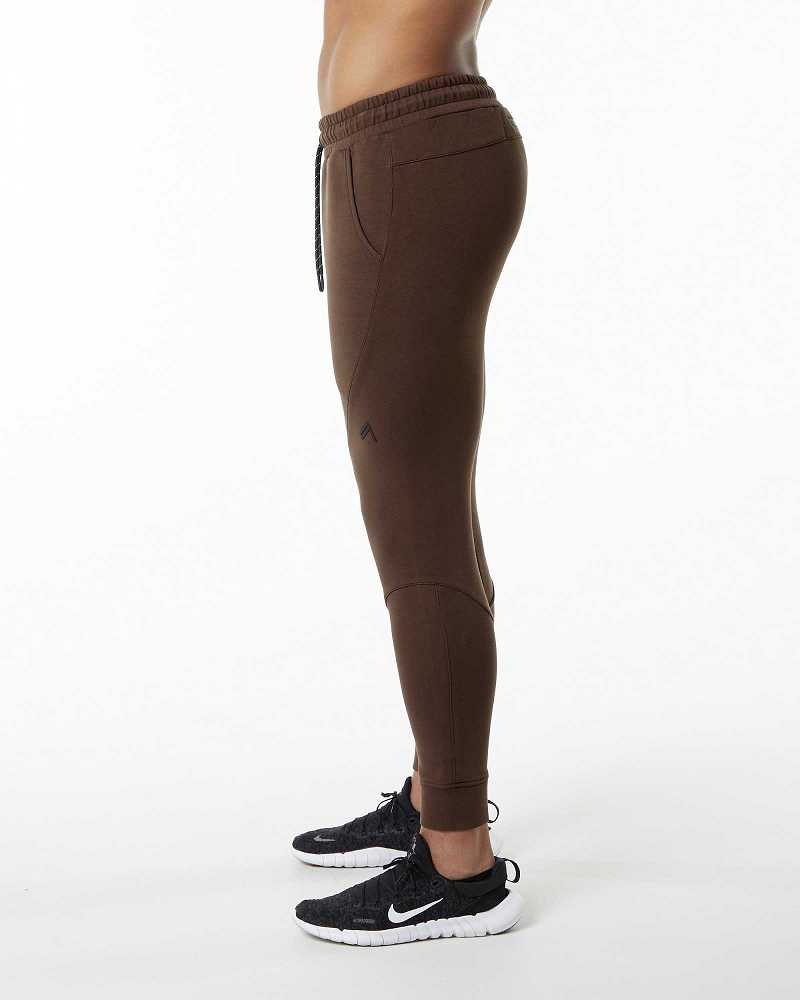 Pantalones Jogger Alphalete ELMTS Cuffed Hombre Marrom | Mexico-560431