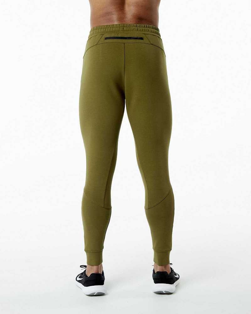 Pantalones Jogger Alphalete ELMTS Cuffed Hombre Verdes | Mexico-504962