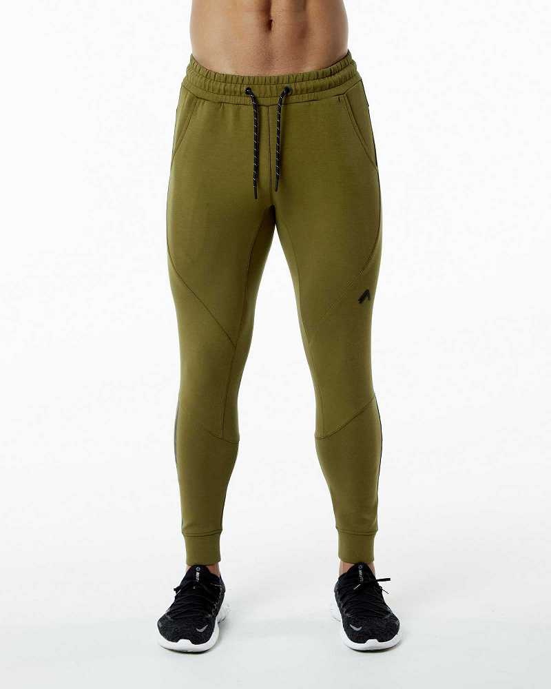 Pantalones Jogger Alphalete ELMTS Cuffed Hombre Verdes | Mexico-504962