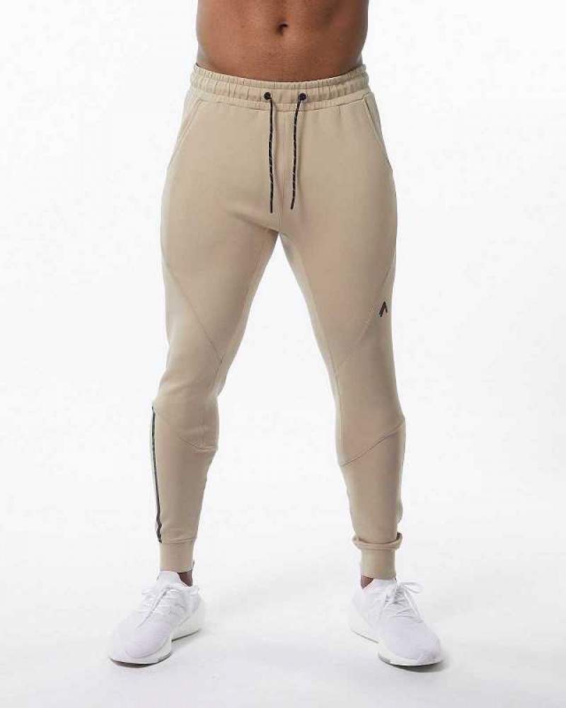 Pantalones Jogger Alphalete ELMTS Cuffed Hombre Marrom | Mexico-798651