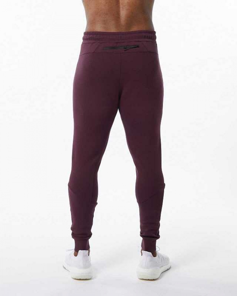 Pantalones Jogger Alphalete ELMTS Cuffed Hombre Rojos | Mexico-069152