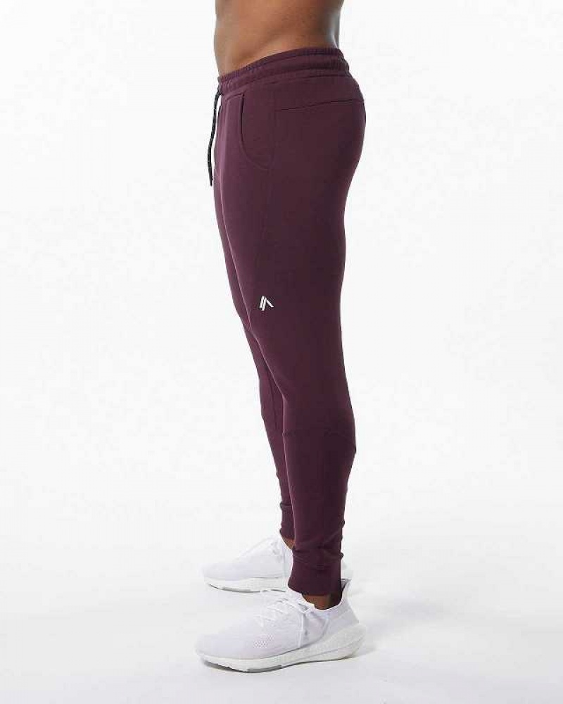 Pantalones Jogger Alphalete ELMTS Cuffed Hombre Rojos | Mexico-069152