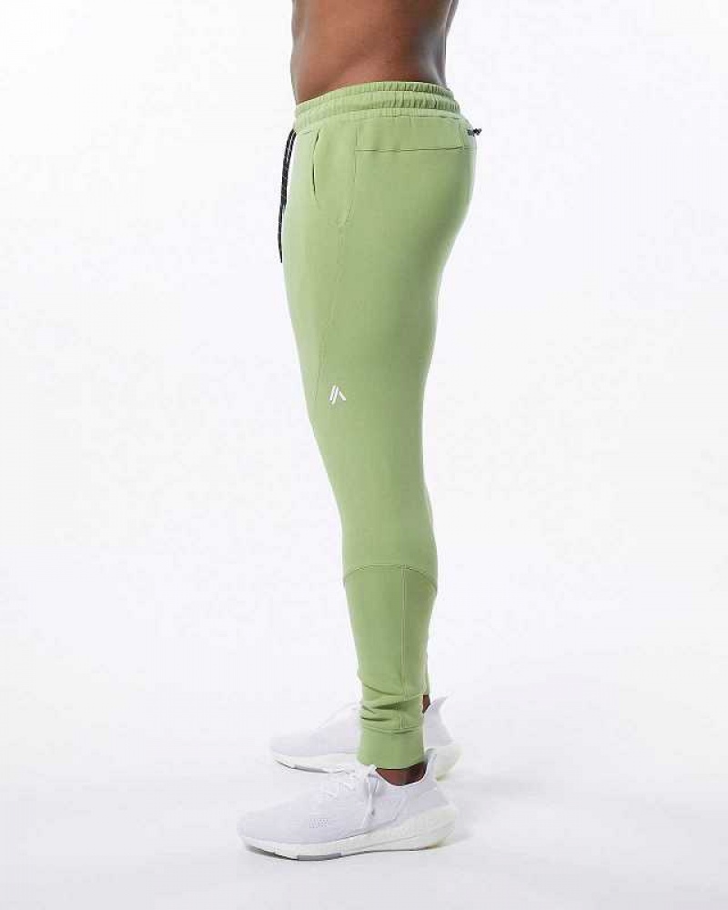 Pantalones Jogger Alphalete ELMTS Cuffed Hombre Verdes Claro | Mexico-520371