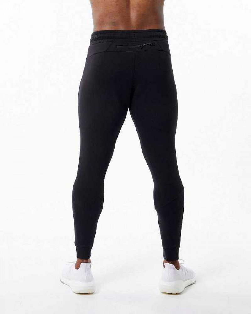 Pantalones Jogger Alphalete ELMTS Cuffed Hombre Negros | Mexico-876519