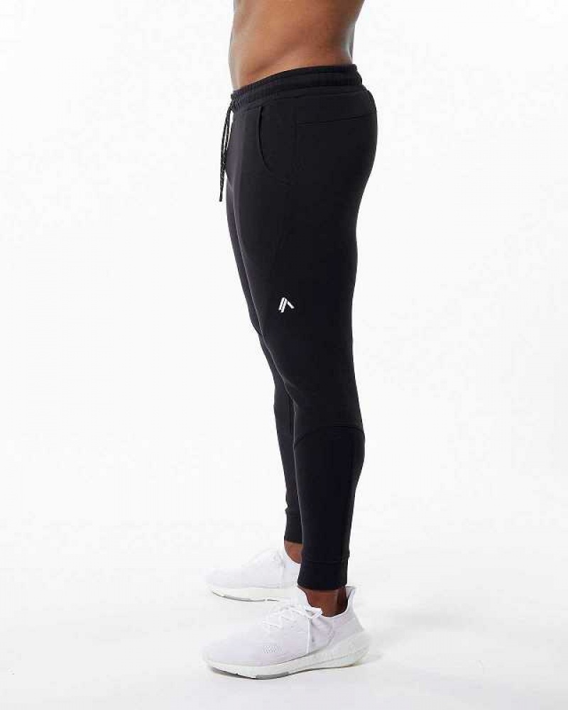 Pantalones Jogger Alphalete ELMTS Cuffed Hombre Negros | Mexico-876519