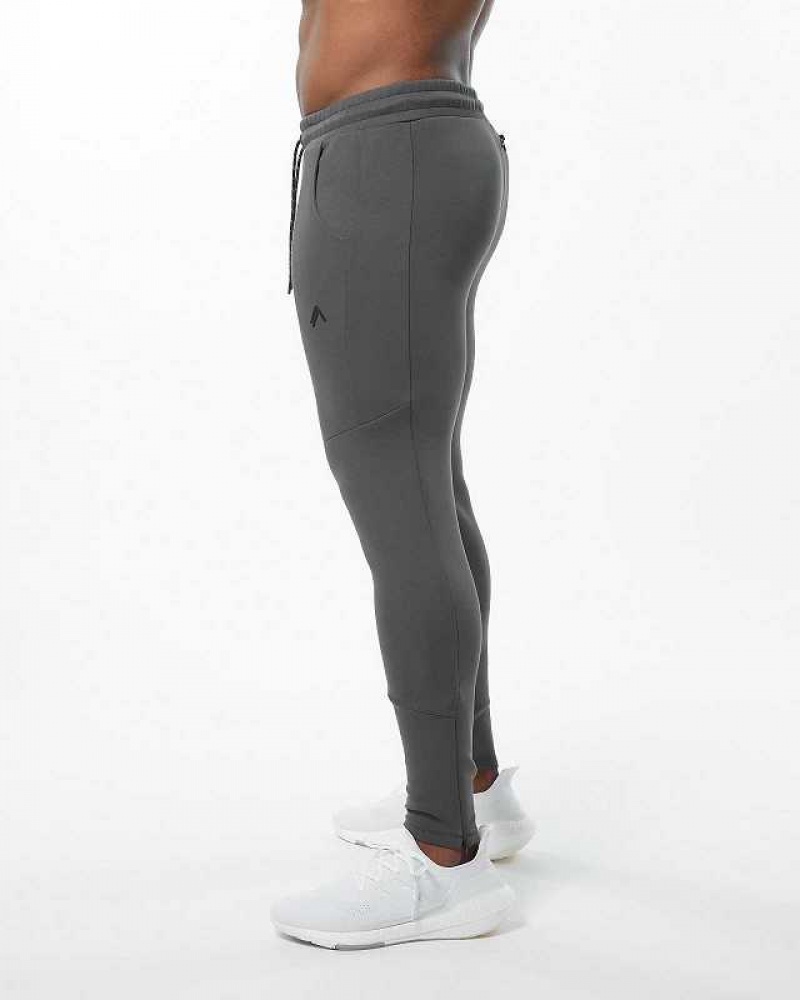 Pantalones Jogger Alphalete ELMTS Zip Hombre Grises | Mexico-952136