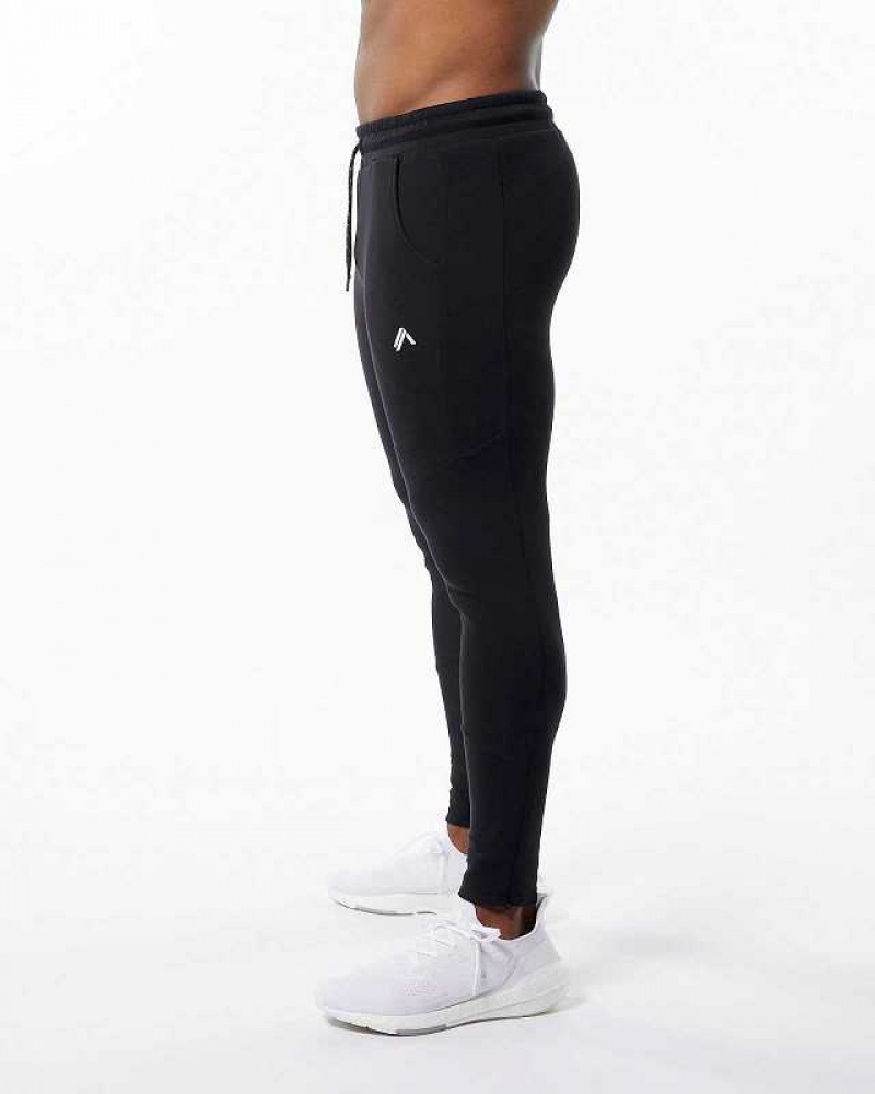 Pantalones Jogger Alphalete ELMTS Zip Hombre Negros | Mexico-954127