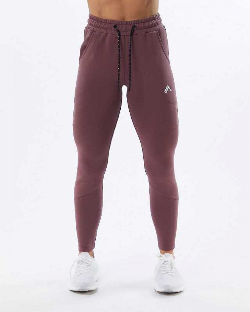 Pantalones Jogger Alphalete ELMTS Zip Mujer Morados | Mexico-528064