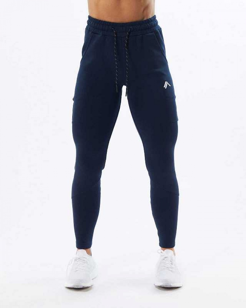 Pantalones Jogger Alphalete ELMTS Zip Mujer Azules | Mexico-693145