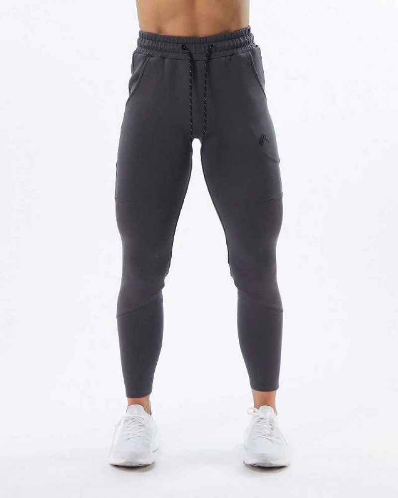 Pantalones Jogger Alphalete ELMTS Zip Mujer Grises | Mexico-802645