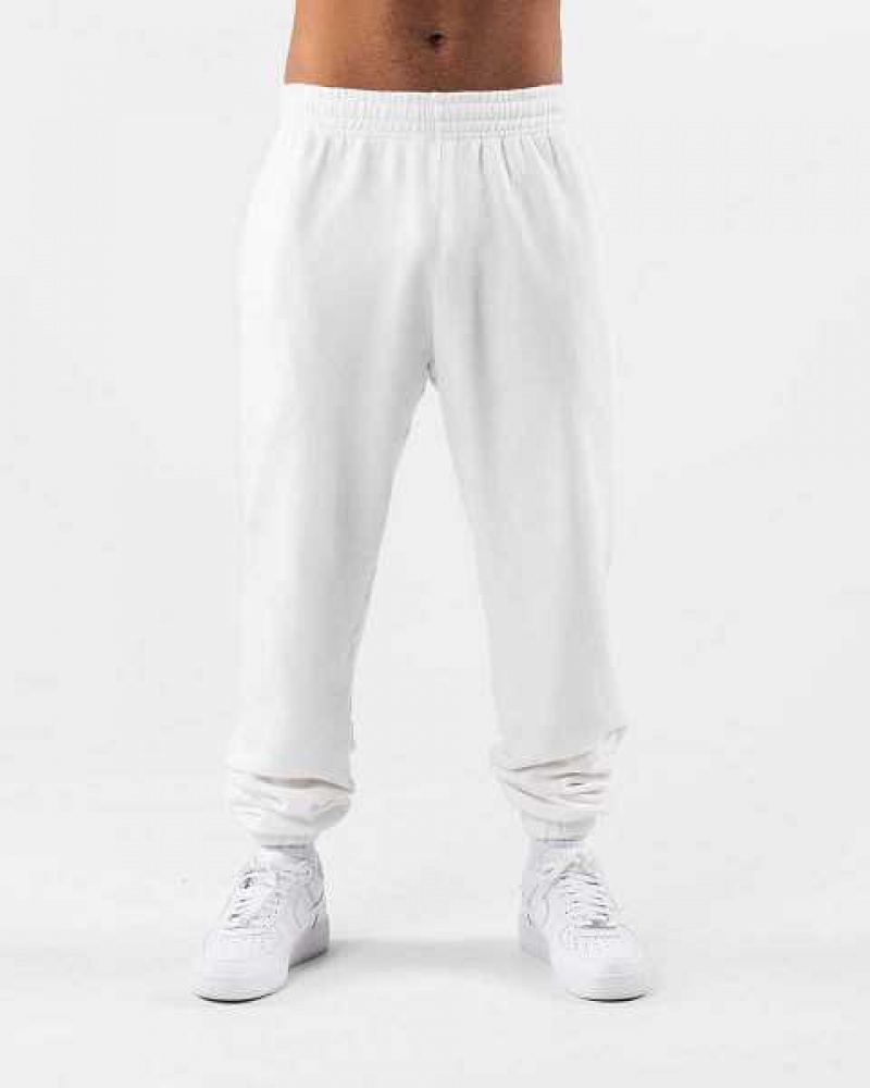 Pantalones Jogger Alphalete Earth Dye Natural Unisex Blancos | Mexico-529103