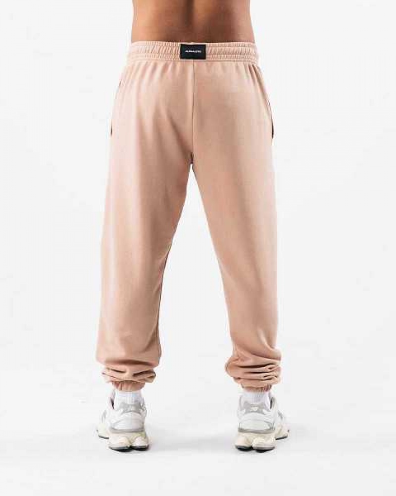 Pantalones Jogger Alphalete Earth Dye Natural Unisex Marrom | Mexico-120876