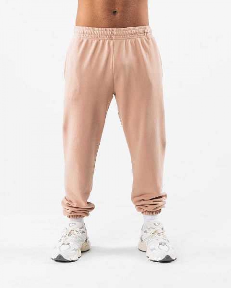 Pantalones Jogger Alphalete Earth Dye Natural Unisex Marrom | Mexico-120876