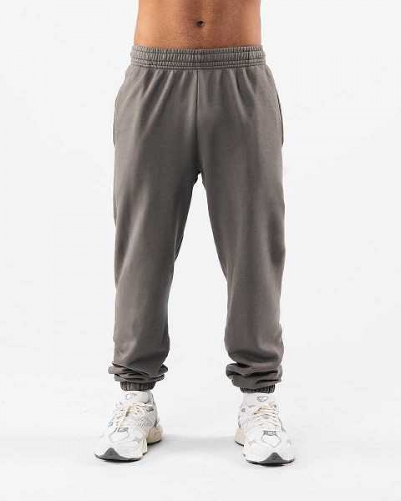 Pantalones Jogger Alphalete Earth Dye Natural Unisex Grises | Mexico-436127