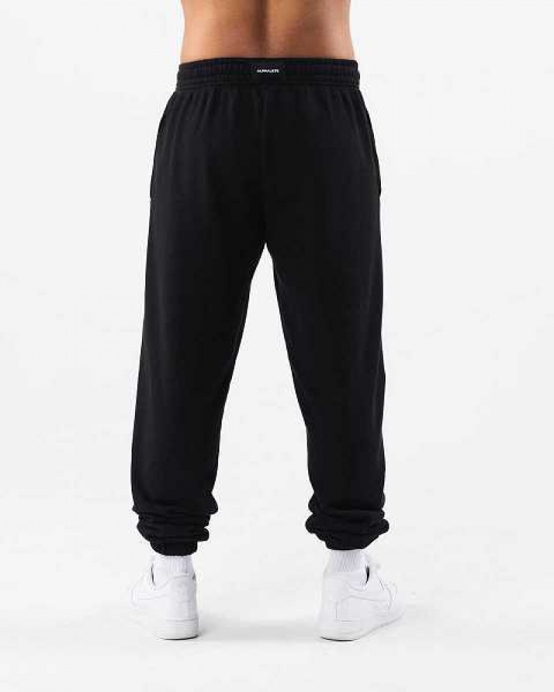 Pantalones Jogger Alphalete Earth Dye Natural Unisex Negros | Mexico-458320