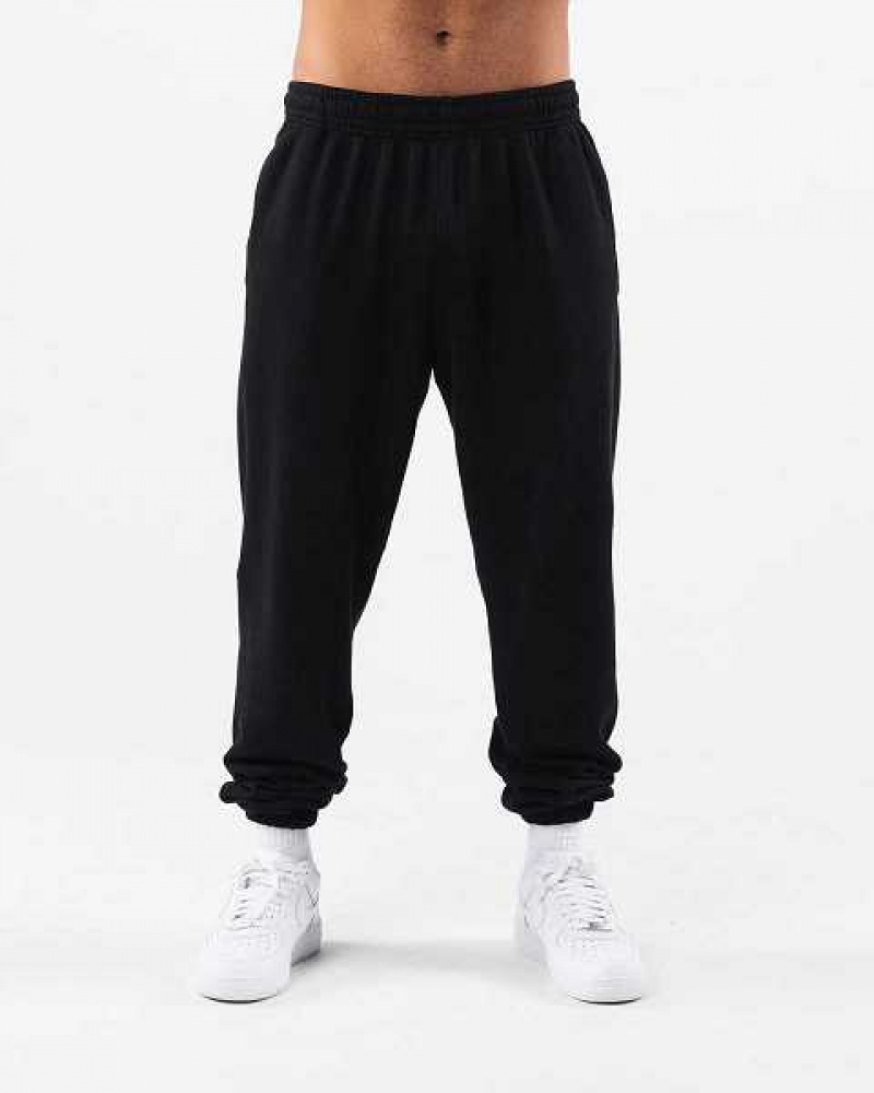 Pantalones Jogger Alphalete Earth Dye Natural Unisex Negros | Mexico-458320