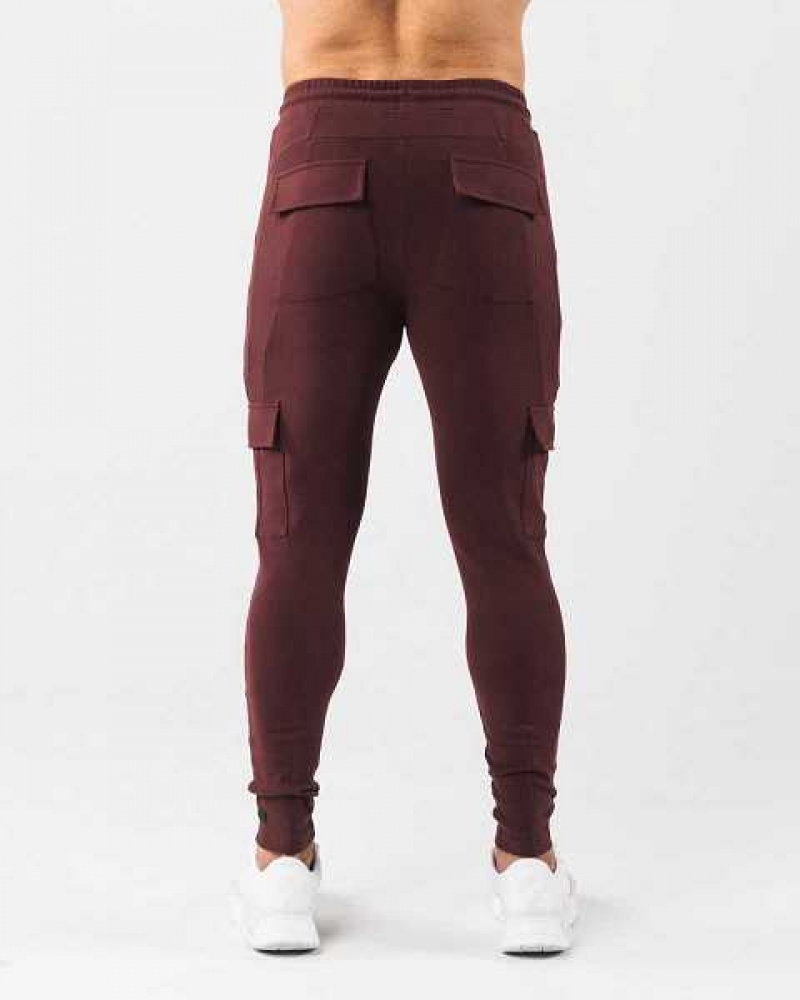 Pantalones Jogger Alphalete Identity Cargo Hombre Rojos | Mexico-082719