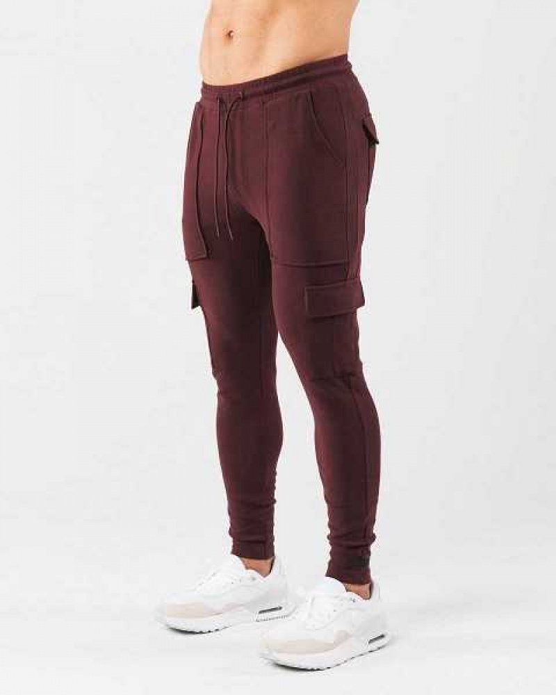 Pantalones Jogger Alphalete Identity Cargo Hombre Rojos | Mexico-082719