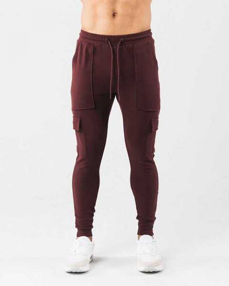 Pantalones Jogger Alphalete Identity Cargo Hombre Rojos | Mexico-082719