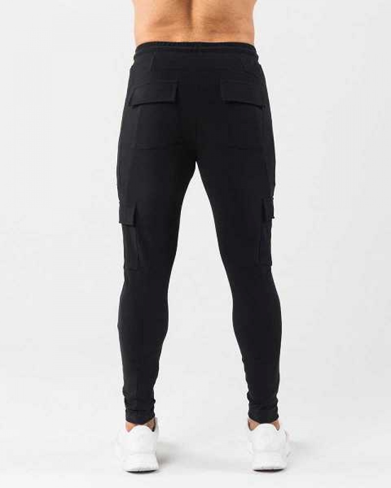 Pantalones Jogger Alphalete Identity Cargo Hombre Negros | Mexico-850741