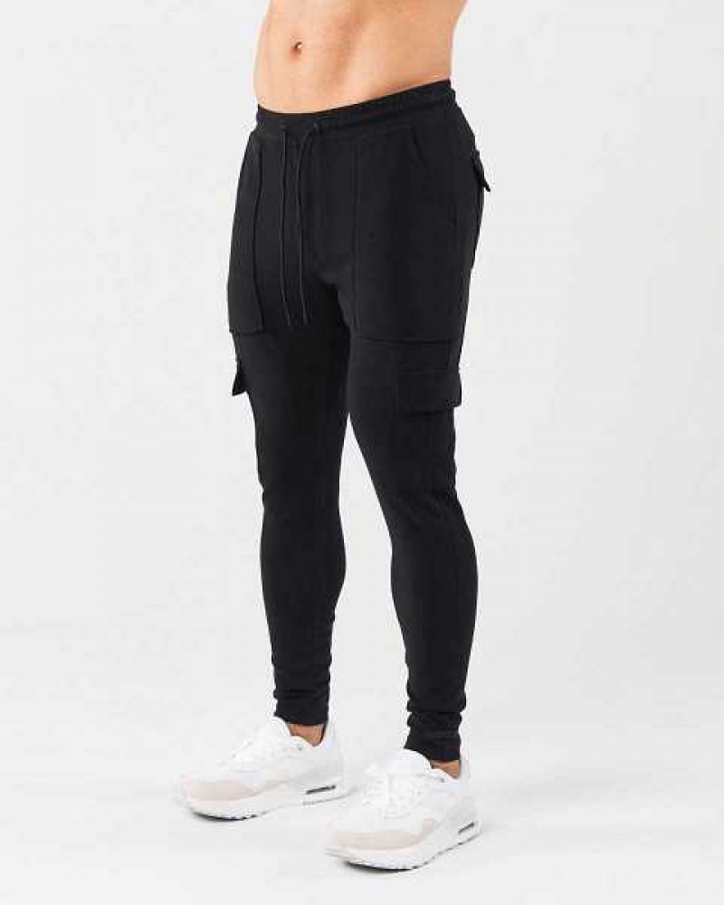 Pantalones Jogger Alphalete Identity Cargo Hombre Negros | Mexico-850741