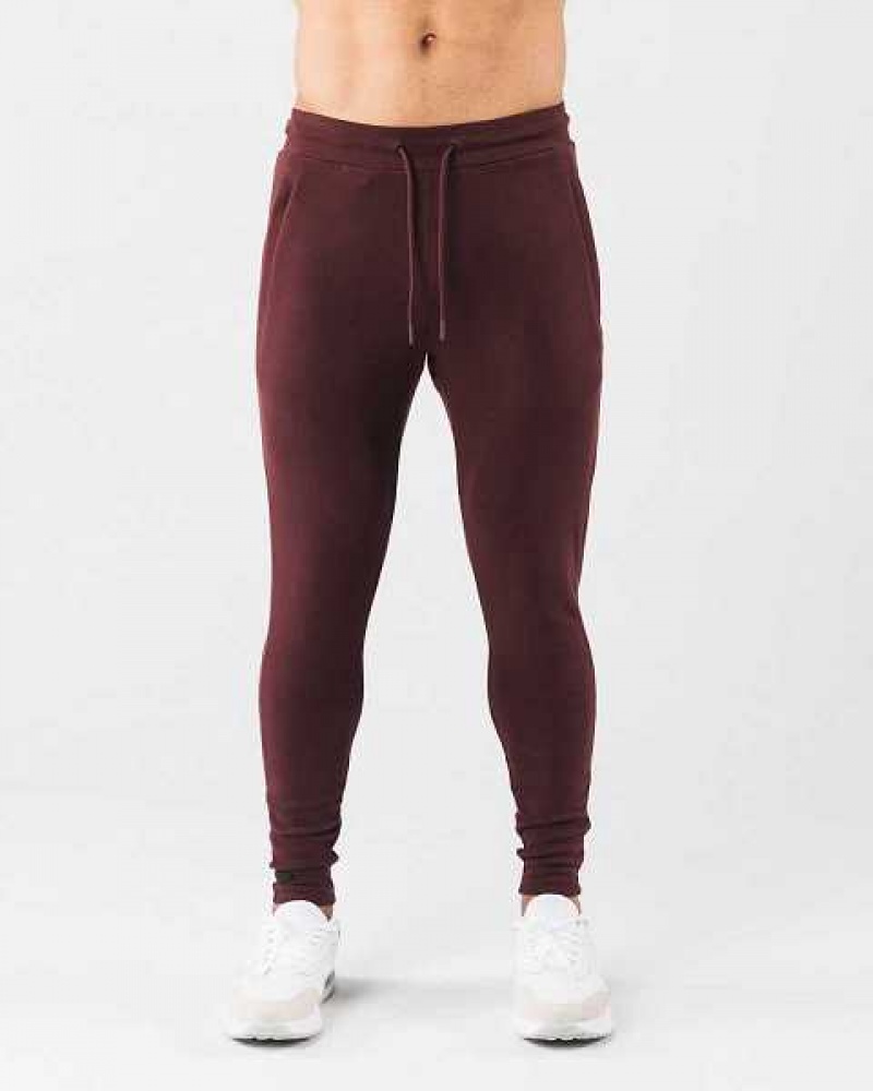 Pantalones Jogger Alphalete Identity Hombre Rojos | Mexico-179635