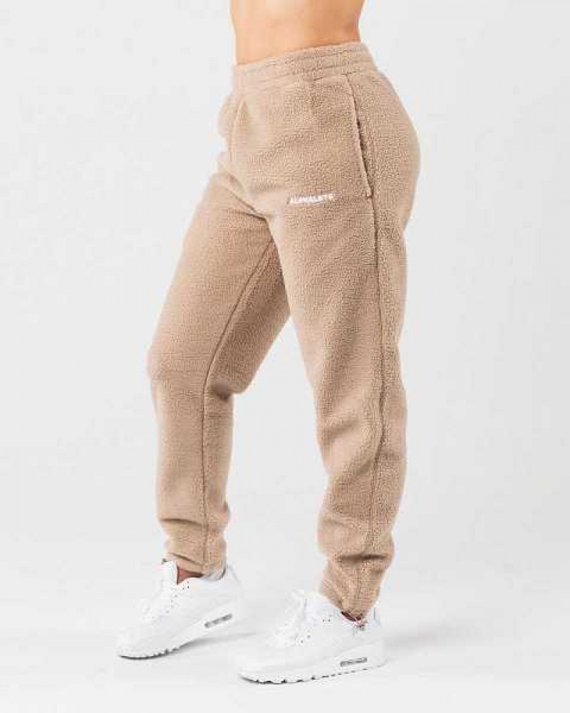 Pantalones Jogger Alphalete King Unisex Marrom | Mexico-346879