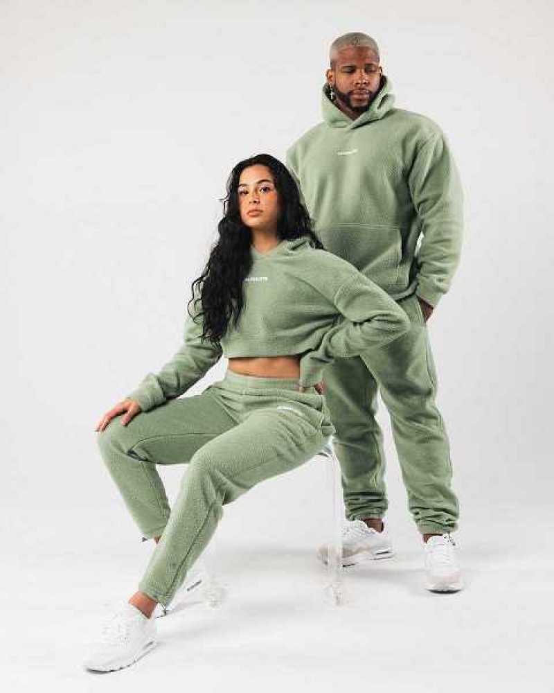 Pantalones Jogger Alphalete King Unisex Verdes | Mexico-635017