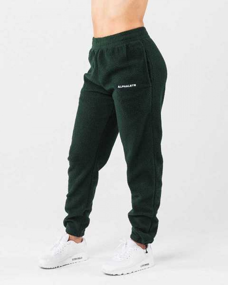 Pantalones Jogger Alphalete King Unisex Verdes | Mexico-150872