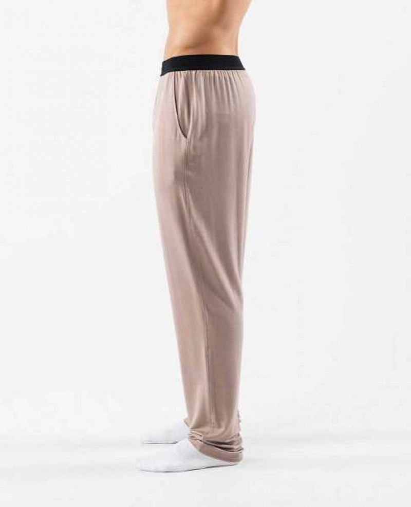 Pantalones Jogger Alphalete Lounge Hombre Marrom | Mexico-945107