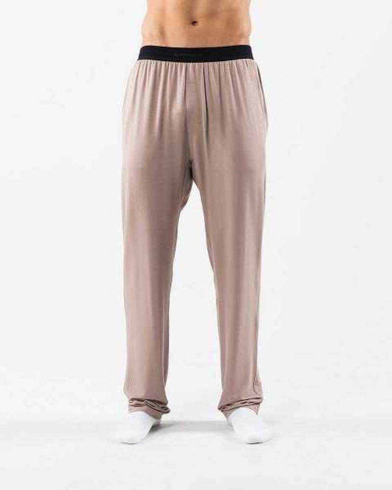 Pantalones Jogger Alphalete Lounge Hombre Marrom | Mexico-945107