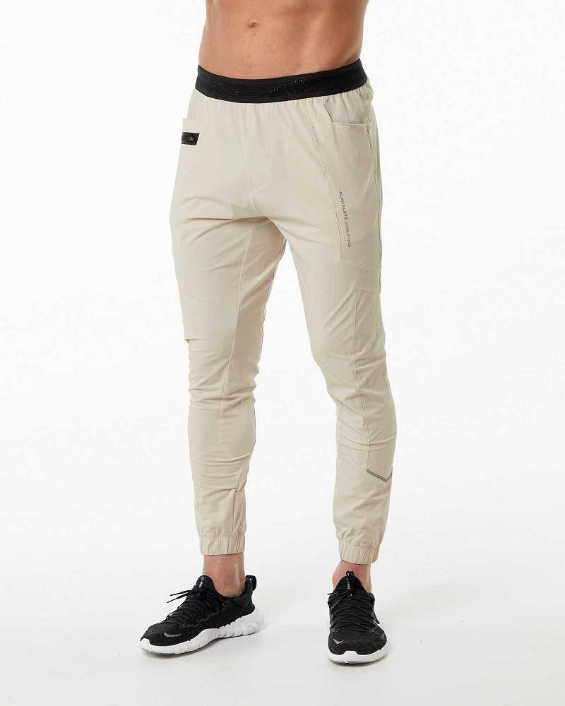 Pantalones Jogger Alphalete Studio Hombre Marrom | Mexico-893710