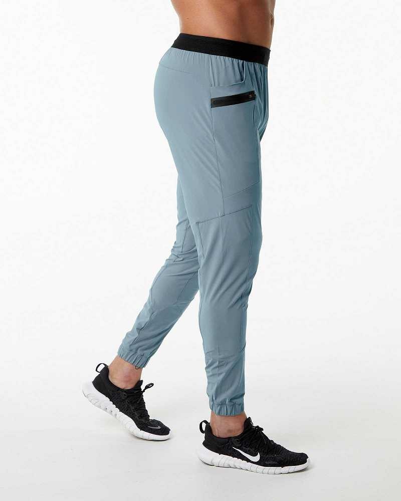 Pantalones Jogger Alphalete Studio Hombre Azules | Mexico-425360