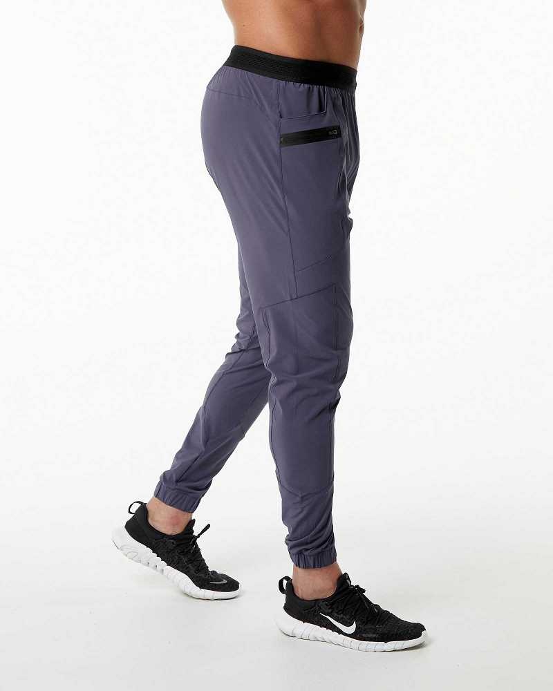 Pantalones Jogger Alphalete Studio Hombre Morados | Mexico-951072