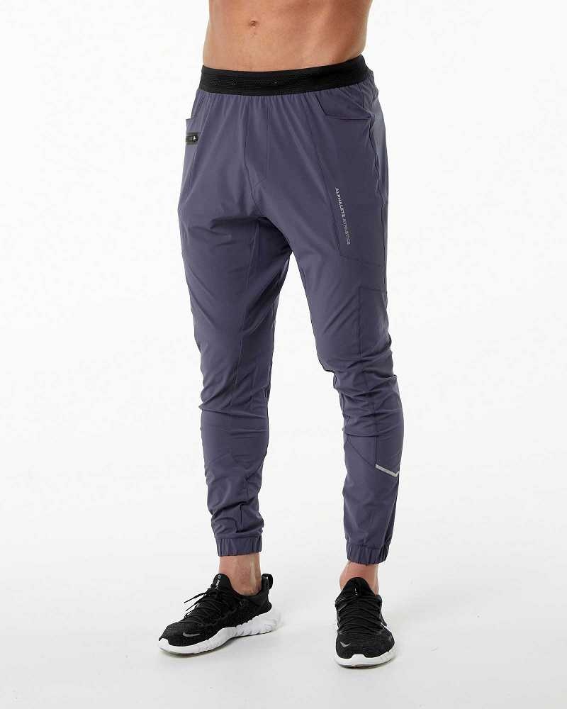 Pantalones Jogger Alphalete Studio Hombre Morados | Mexico-951072