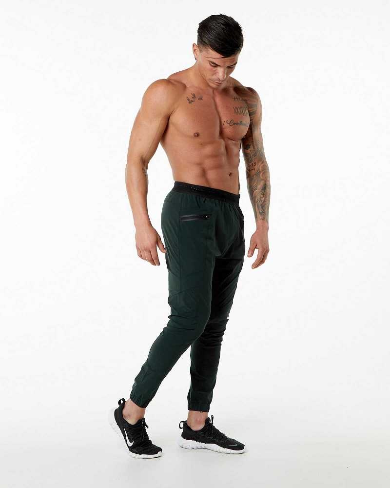 Pantalones Jogger Alphalete Studio Hombre Verdes | Mexico-721459