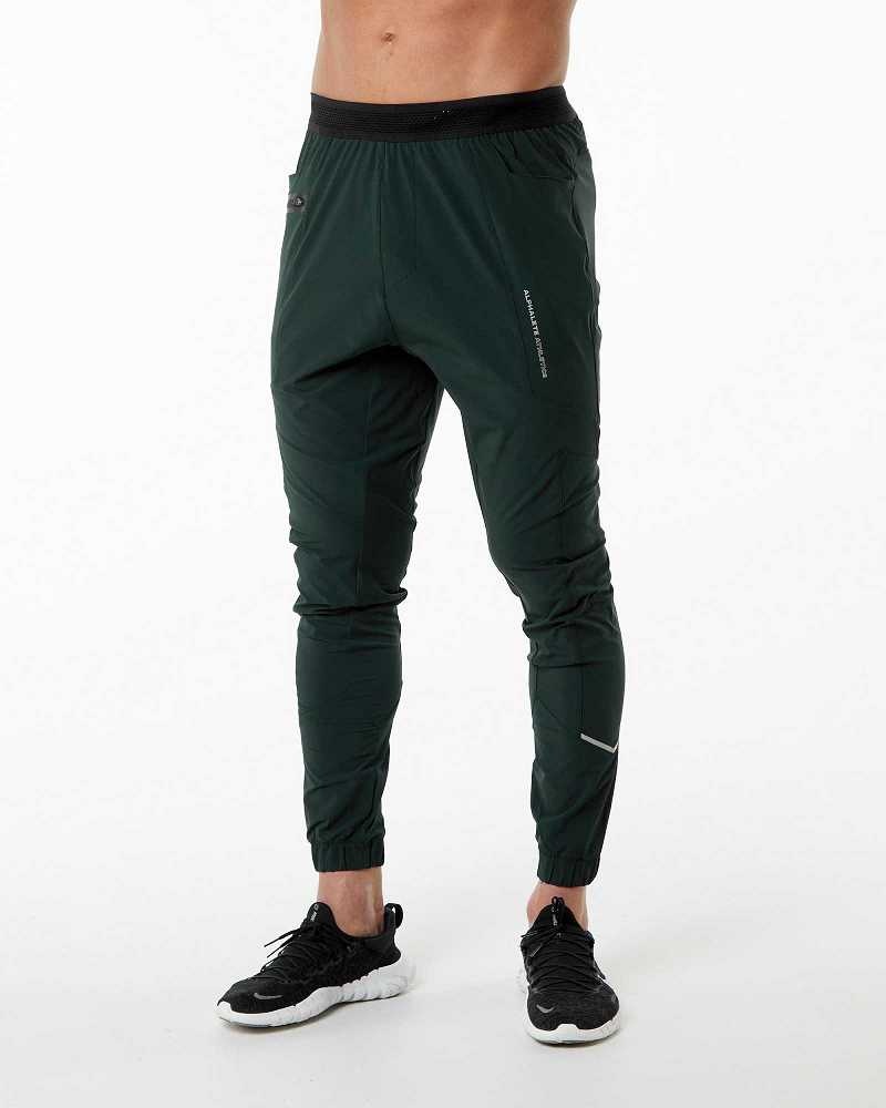 Pantalones Jogger Alphalete Studio Hombre Verdes | Mexico-721459