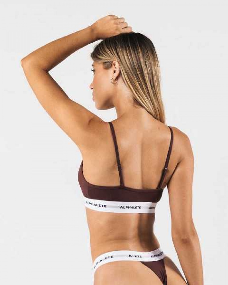 Ropa Interior Alphalete Acute Bralette Mujer Rojos | Mexico-546792