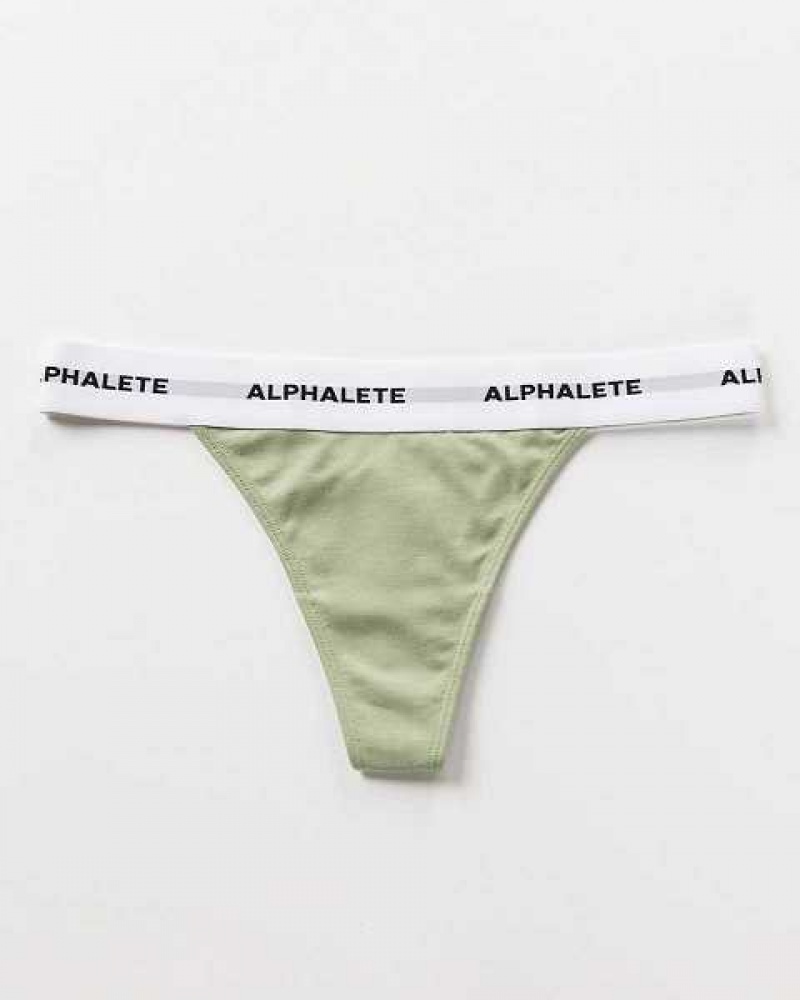 Ropa Interior Alphalete Acute Tanga Mujer Verdes | Mexico-916382