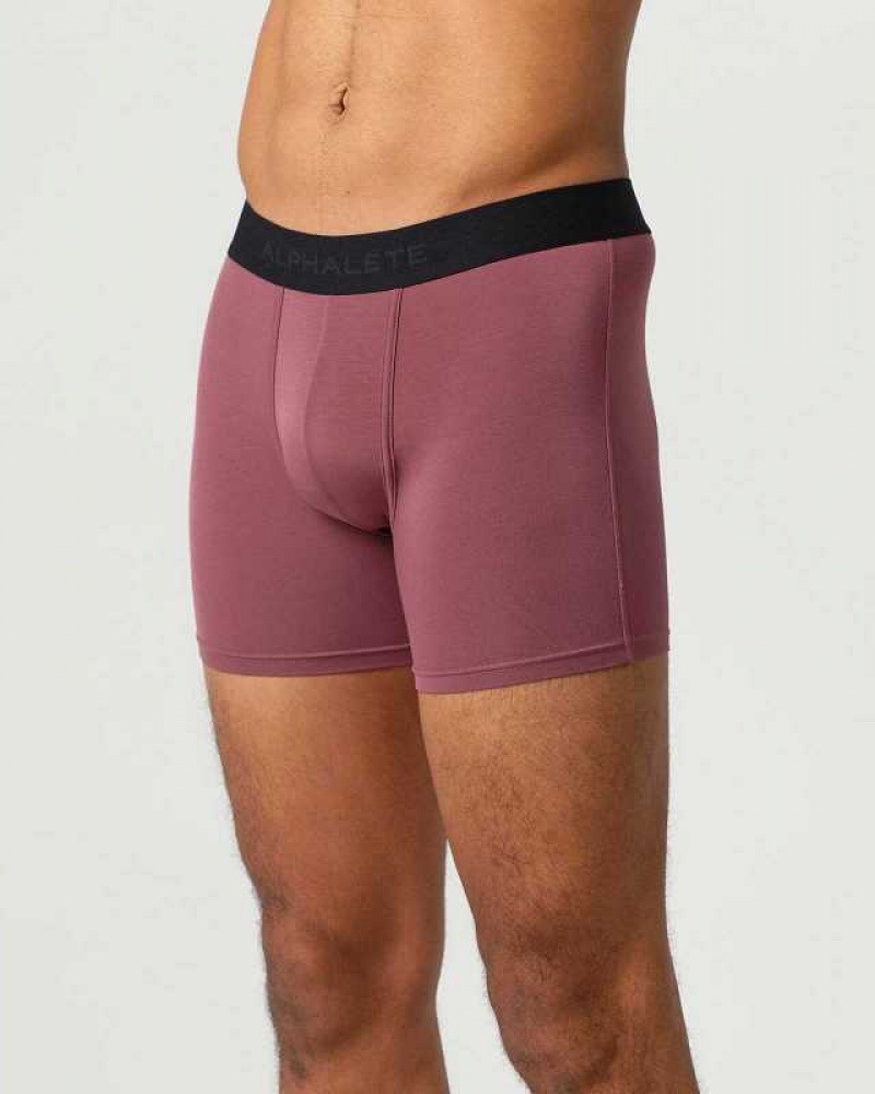 Ropa Interior Alphalete Classic Boxer Brief 3pk Hombre Marrom | Mexico-764531