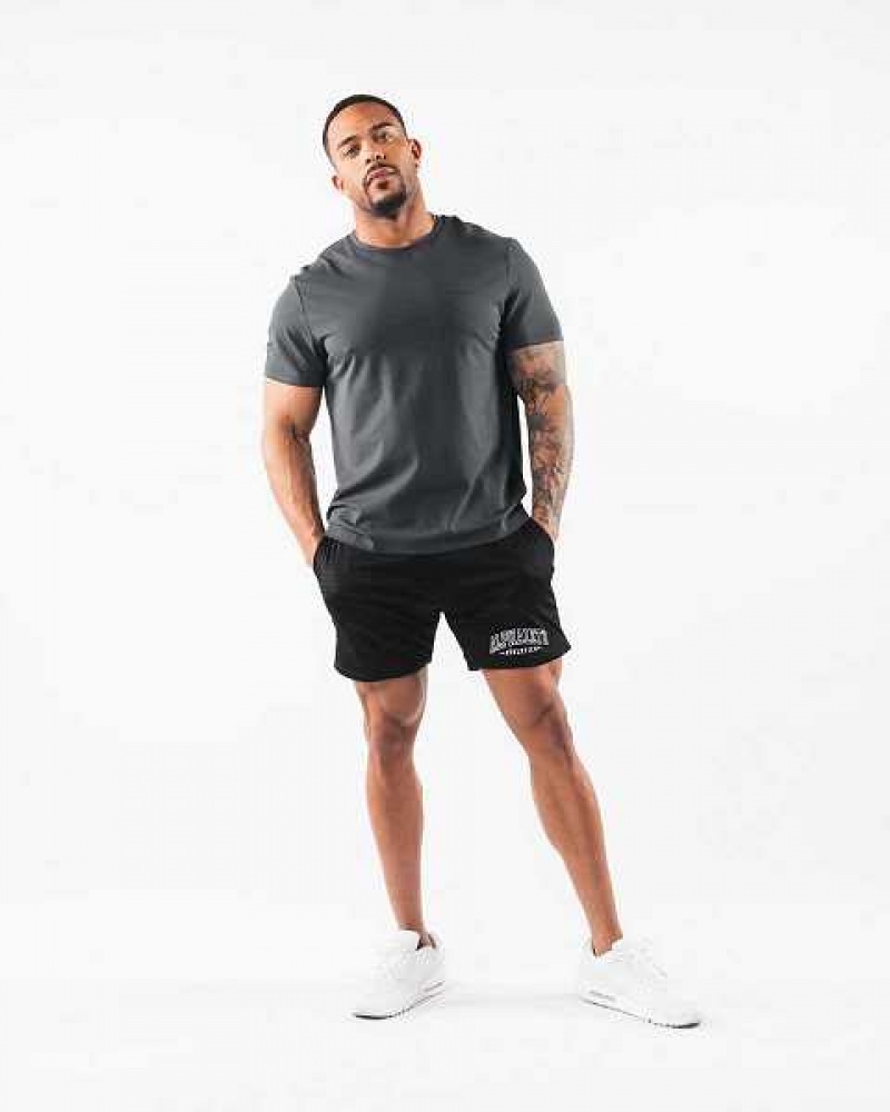 Short Alphalete AA Mesh 6” Hombre Negros | Mexico-942618