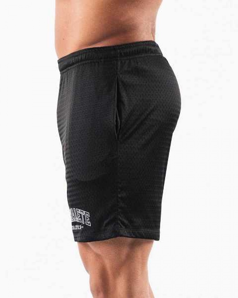 Short Alphalete AA Mesh 6” Hombre Negros | Mexico-942618