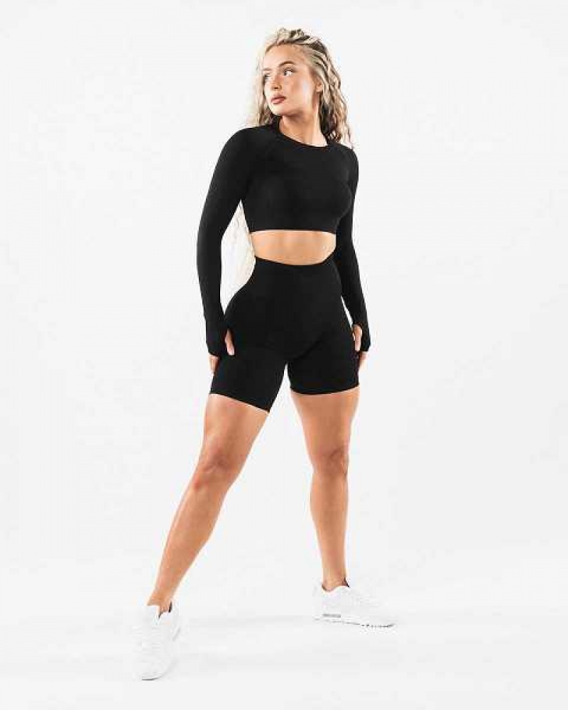 Short Alphalete Amplify 6.5” Mujer Negros | Mexico-432987