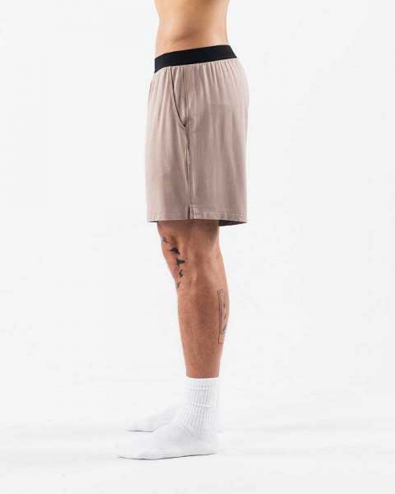 Short Alphalete Lounge Hombre Marrom | Mexico-903612